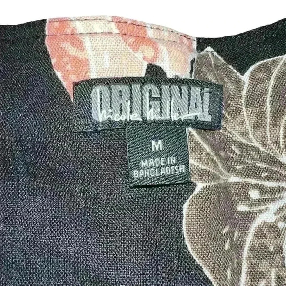 Nicole Miller Original Sz. M Linen Blend Floral Dress Business Casual Party - Picture 9 of 16